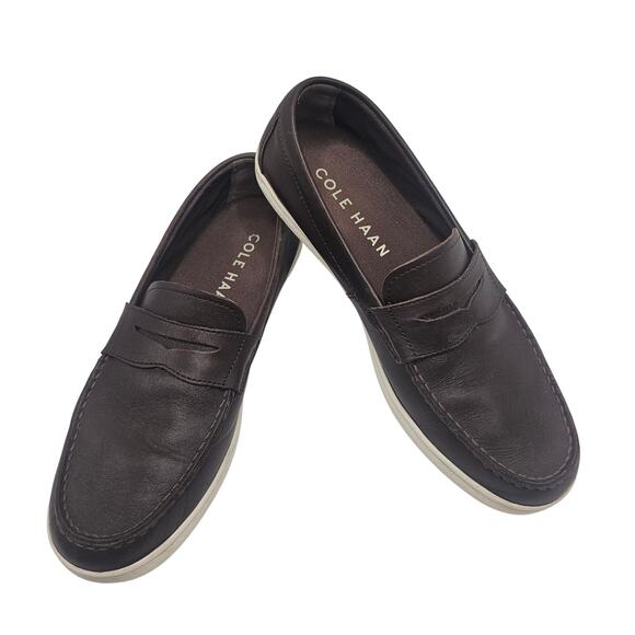 Cole Haan Hyannis Men’s Penny Loafers Slip On Brown Leather C26467 Size 10.5 - Picture 1 of 11